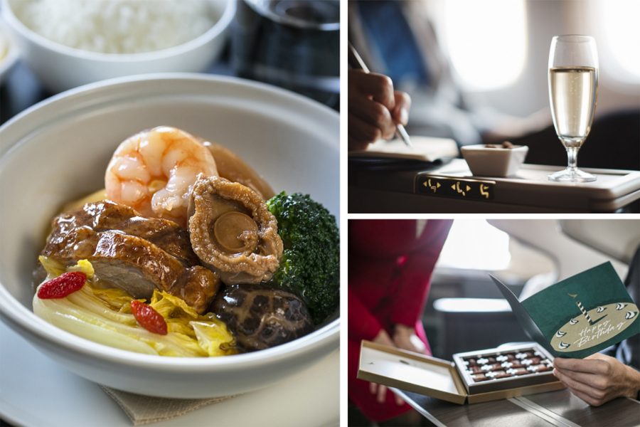 Ẩm thực trên không hạng Thương gia với các món ăn phong cách Hồng Kông